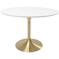 Tisch Invitation Set Weiß Brass Ø120cm von KARE DESIGN