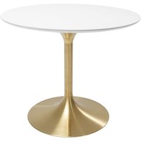 Tisch Invitation Set Weiß Brass Ø90cm von KARE DESIGN