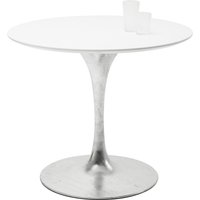 Tisch Invitation Set Weiß Zink Ø90cm von KARE DESIGN