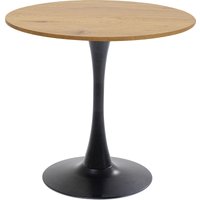 Tisch Schickeria Eiche Schwarz Ø80cm von KARE DESIGN