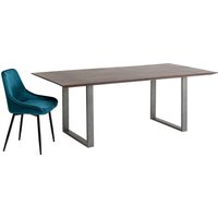 Tisch Symphony Dunkel Rohstahl 200x100 von KARE DESIGN