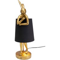 Tischleuchte Animal Rabbit Gold/Schwarz 50cm von KARE DESIGN