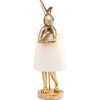 Tischleuchte Animal Rabbit Gold/Weiß 68cm von KARE DESIGN