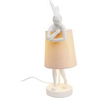 Tischleuchte Animal Rabbit Weiß/Rosa 50cm von KARE DESIGN