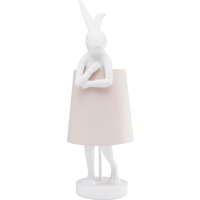 Tischleuchte Animal Rabbit Weiß/Rosa 68cm von KARE DESIGN