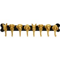 Wandgarderobe Dog Family Gold 69cm von KARE DESIGN
