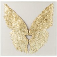 Wandschmuck Wings Gold-Weiß 120x120cm von KARE DESIGN