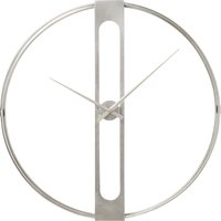 Wanduhr Clip Silber Ø60cm von KARE DESIGN