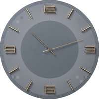 Wanduhr Leonardo Grau/Gold Ø49cm von KARE DESIGN