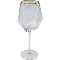 Weinglas Diamond Gold Rim von KARE DESIGN