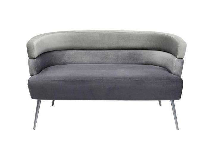 2-Sitzer-Sofa in Samt-Optik, grau von KARE-Design