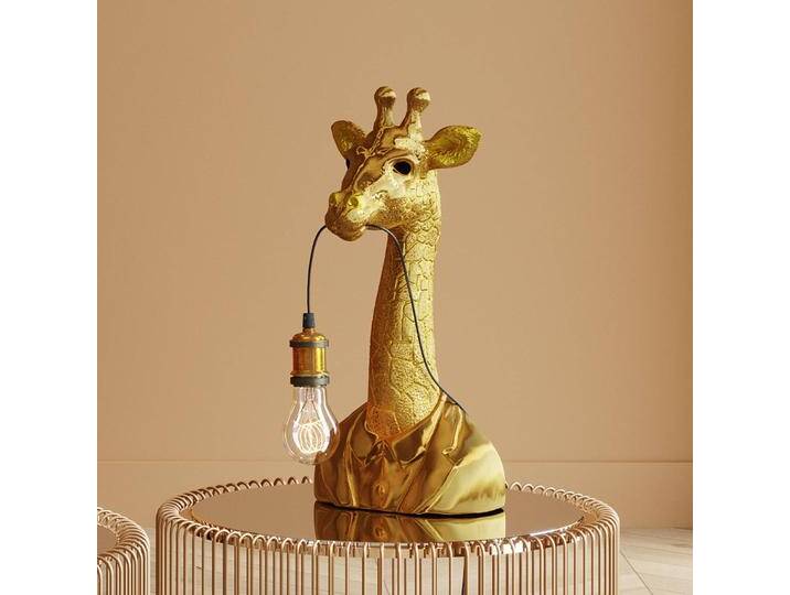 KARE Design Tischlampe Animal Giraffe, messing / gold, für Wohn- / Esszimmer, Kunststoff, Design, Tischlampe von KARE-Design