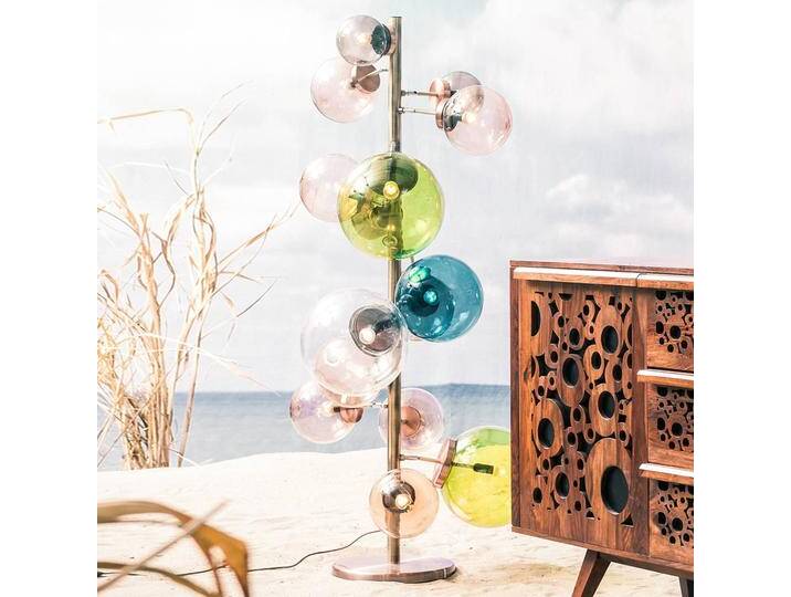 KARE Design Stehlampe Balloon, Multicolour, für Wohn- / Esszimmer, Kunststoff, Design, Stehlampe von KARE-Design
