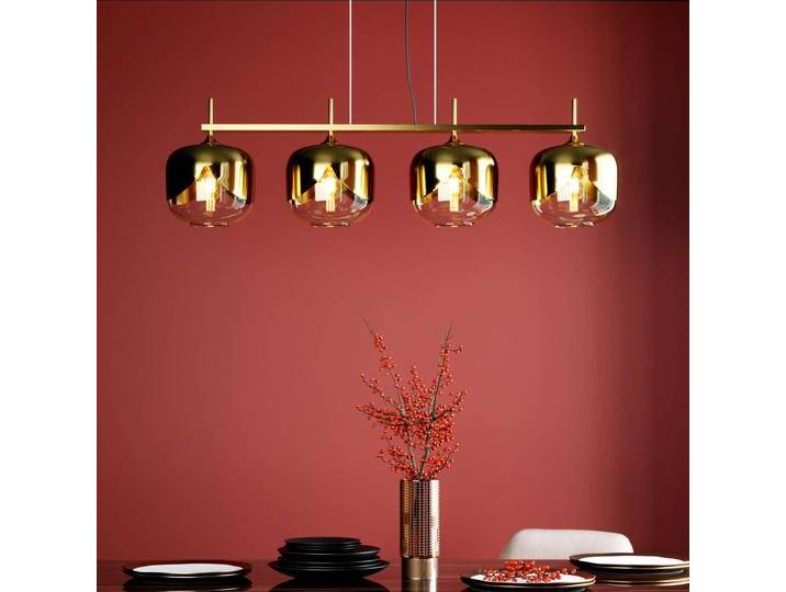 KARE Golden Goblet Quattro Hängelampe vierflammig für Wohn & Esszimmer - Gold / Messing - Modern - Metall von KARE-Design