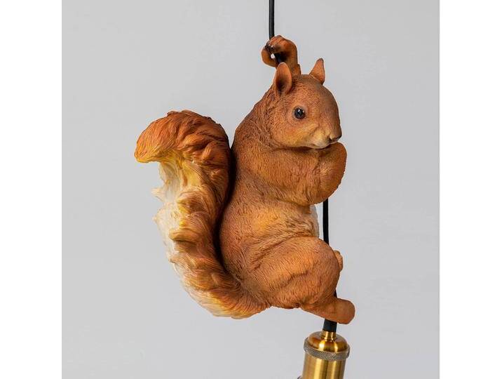 KARE Squirrel Hängeleuchte mit Eichhörnchen-Modell für Wohn & Esszimmer - Braun - Modern - Kunststoff von KARE-Design