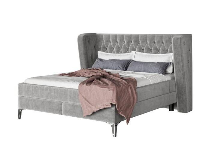 Kare Design »Benito« Moon Boxspringbett grau – erhältlich in 2 Größen Kare Design »Benito« Moon Boxspringbett grau – erhältlich in 2 Größen von KARE-Design