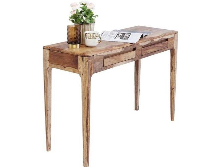 Kare-Design SCHREIBTISCH, Braun, Holz, Sheesham, 2 Schubladen, rechteckig, 40x76x110 cm, Arbeitszimmer, Schreibtische, Bürotische von KARE-Design