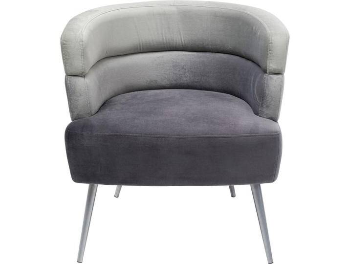 Sessel in Samt-Optik, grau von KARE-Design