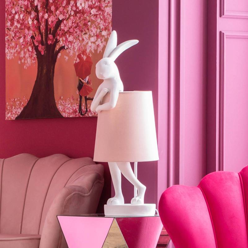KARE Animal Rabbit Tischleuchte weiß/rosa von KARE