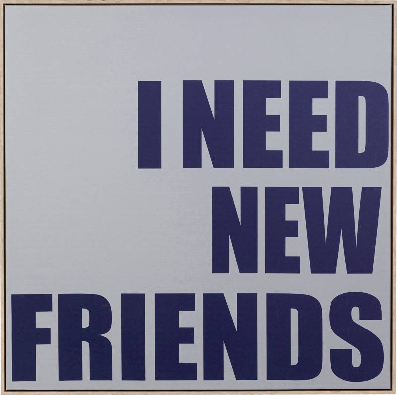 Kare Design Bild mit Rahmen Gerahmtes Bild New Friends 80x80cm von Kare Design