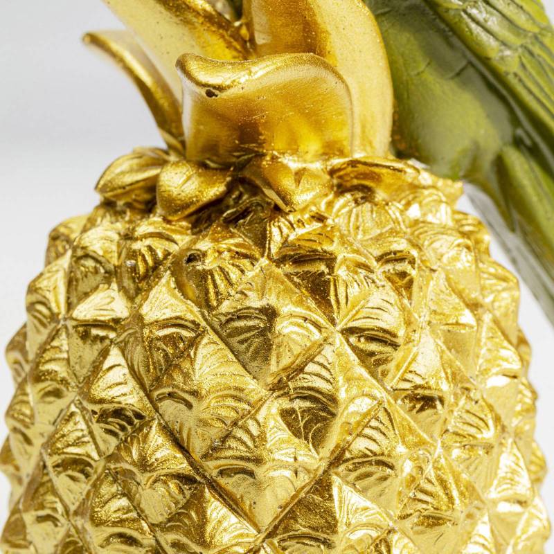 KARE Deko-Figur ANANAS PARROT, 2er-Set, Polyresin, gold/grün von KARE
