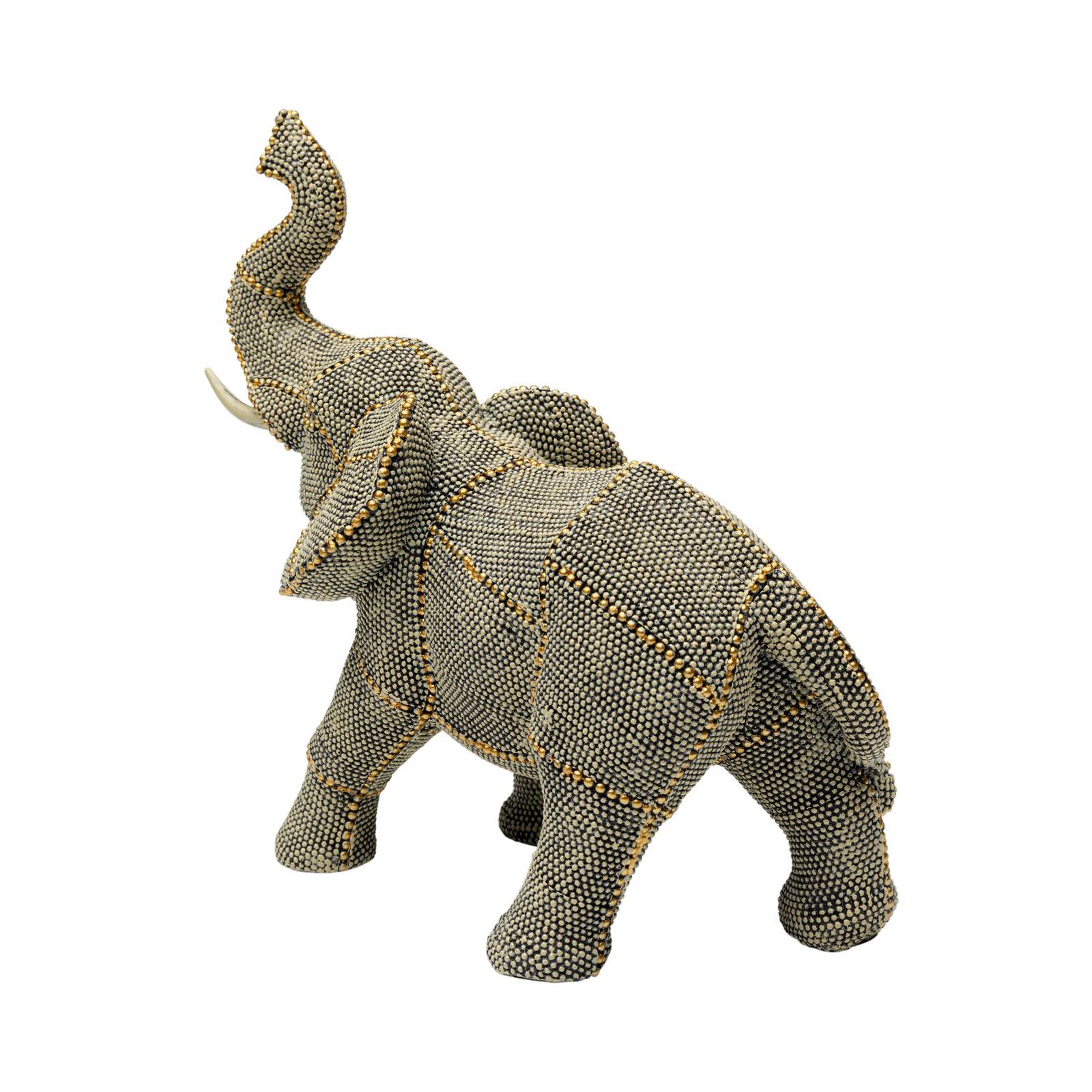 KARE Deko-Figur Walking Elephant Pearls, Höhe 24 cm, grau von KARE
