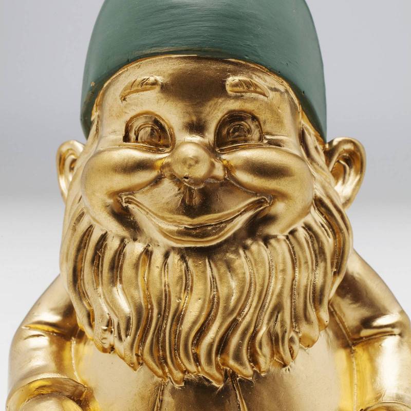 KARE Deko-Figur Zwerg Sitting, grün/goldfarben, Polyresin von KARE
