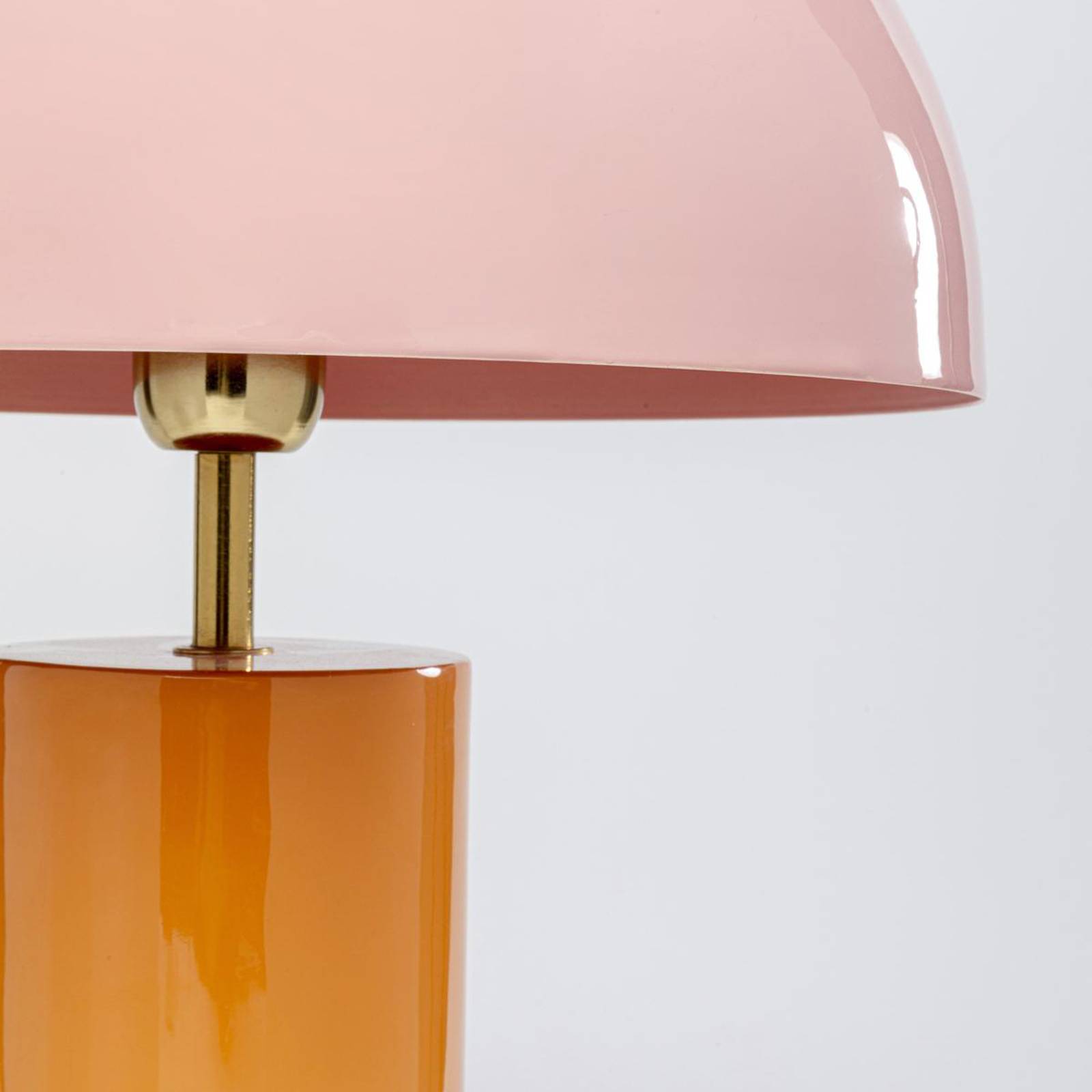 KARE Tischleuchte Josy, pink/orange, Stahl, Höhe 51 cm von KARE