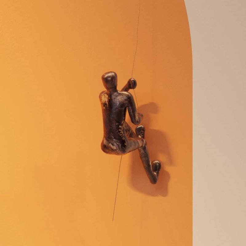 KARE Wandobjekt Climber Rope, Polyresin, Höhe 51 cm, braun von KARE