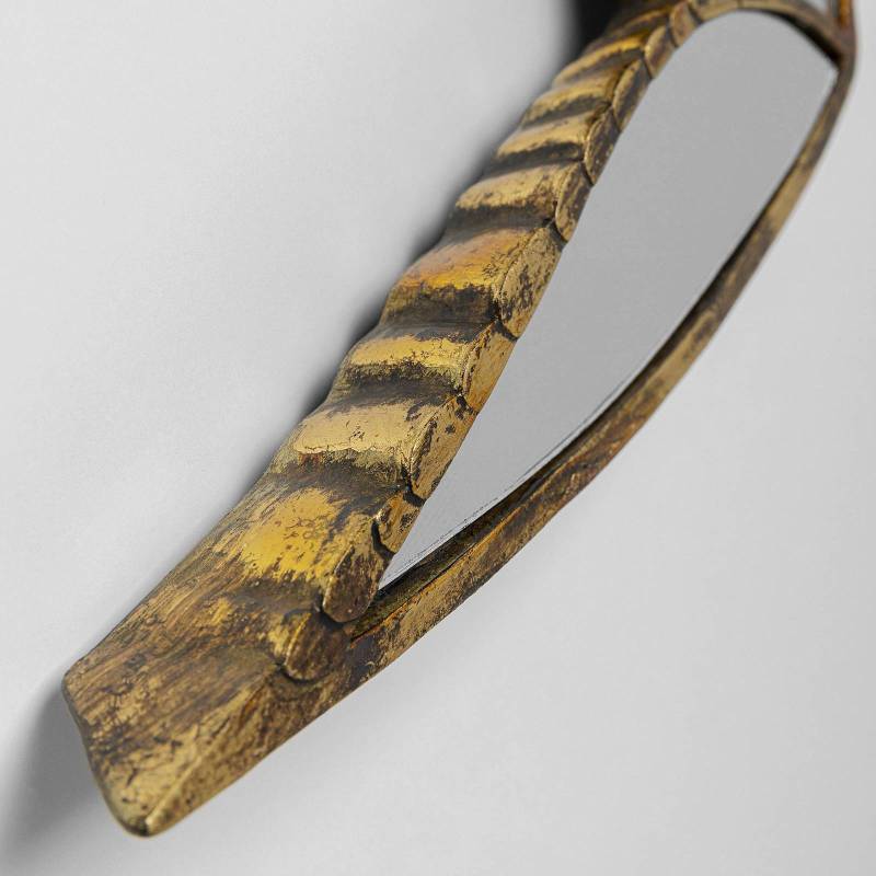 KARE Wandobjekt Swallow Mirror, Polyresin, Glas, gold von KARE