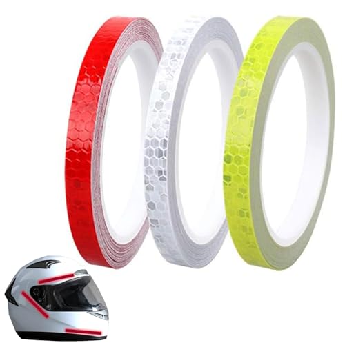 3 Rollen Reflektierende Klebeband, 10mm x 8m Reflektierende Aufkleber Selbstklebende, Reflektorband Selbstklebend, Zuschneidbar Reflektoren Aufkleber, Reflective Tape 3 Rollen Reflektierende Klebeband, 10mm x 8m Reflektierende Aufkleber Selbstklebende, Reflektorband Selbstklebend, Zuschneidbar Reflektoren Aufkleber, Reflective Tape von KARELLS
