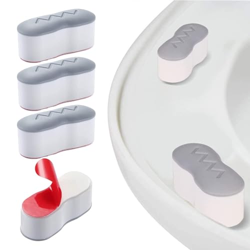 4pc WC Sitz Puffer für WC Sitz, zum Eindrücken, WC Sitz Puffer Toilettensitz Stoßstangen, Bidet-Toilettensitz-Stoßstangen, Universal Puffer Toilettendeckel Gummipuffer, für Zuhause 4pc WC Sitz Puffer für WC Sitz, zum Eindrücken, WC Sitz Puffer Toilettensitz Stoßstangen, Bidet-Toilettensitz-Stoßstangen, Universal Puffer Toilettendeckel Gummipuffer, für Zuhause von KARELLS