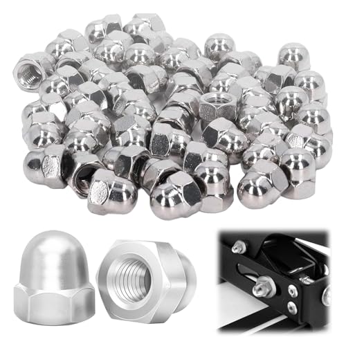 50 Stück Hutmuttern M6 Edelstahl Kappenmuttern, Hutmuttern M6 Edelstahl, M6 Muttern DIN1587 Sechskant-Hutmuttern hohe Form A2 V2A Hutmutter, für Schrauben, Gewindebolzen, Gewindestangen 50 Stück Hutmuttern M6 Edelstahl Kappenmuttern, Hutmuttern M6 Edelstahl, M6 Muttern DIN1587 Sechskant-Hutmuttern hohe Form A2 V2A Hutmutter, für Schrauben, Gewindebolzen, Gewindestangen von KARELLS