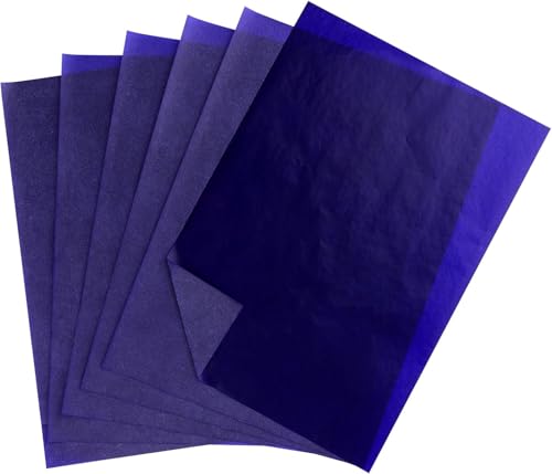 Blau Kohlepapier Transferpapier, 100 Blatt Pauspapier, A4 Abpauspapier, Pauspapier A4, Kohlepapier Blau, Transferpapier, Graphitpapier für Holz Papier Leinwand Tattoo von KARELLS