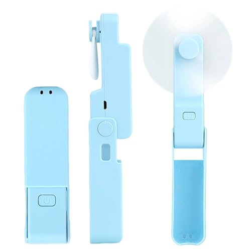 KARELLS Handventilator,Mini Tragbarer Handventilator,Wiederaufladbarer,3-in-1 Faltbarer USB-Lüfter,tragbarer Ventilator für Reisen/Sommer,Geschenke für Frauen von KARELLS