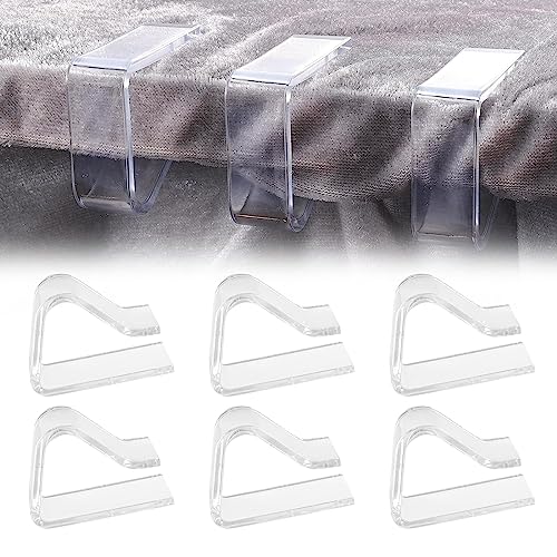 KARELLS Tischdeckenklammern, Tischklammern, Tischtuchklammern Outdoor, 6 Stück Tischklammern Weiß, Tischtuchklammern, Tischdeckenhalter, Tischklammern Für Dicke Tische, Tischdecke Klammern… von KARELLS