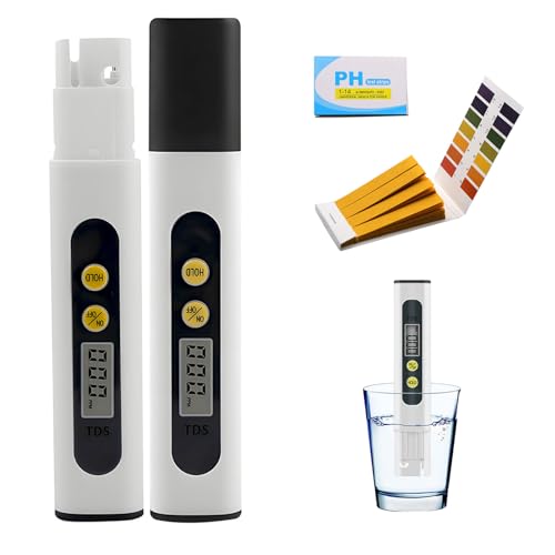 KARELLS Wassertester,TDS Meter Digital Water Tester, TDS Messgerät für Trinkwasser, Schwimmbad, Aquarium, Pools und Labor, Messbereich 0-9990 PPM, Wasserteste mit LCD-Display Ideal ppm Meter von KARELLS