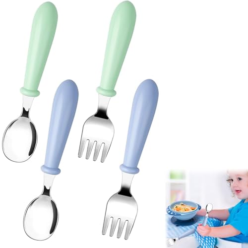 Kinderbesteck aus Edelstahl, Kinderbesteck mit Gravur, 4 Stück Edelstahl Besteck Set Kinder, Edelstahl Kinder Besteckset, Kinderbesteck-Set, Individualisiert Taufe Geschenke Mädchen Jungen Kinderbesteck aus Edelstahl, Kinderbesteck mit Gravur, 4 Stück Edelstahl Besteck Set Kinder, Edelstahl Kinder Besteckset, Kinderbesteck-Set, Individualisiert Taufe Geschenke Mädchen Jungen von KARELLS