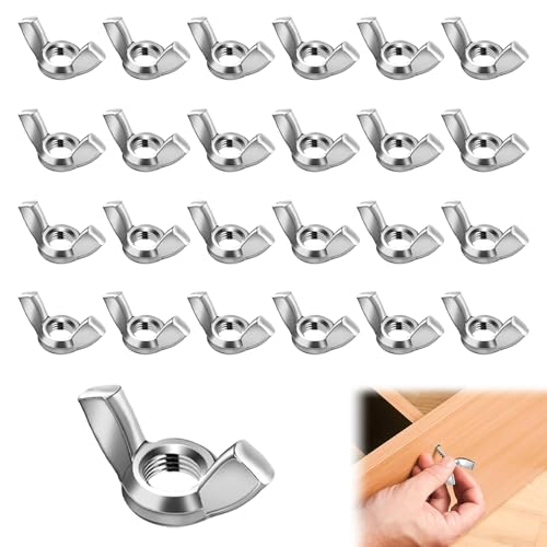 25 Stück Edelstahl Schmetterlingsmutter, Flügelmutter M5, Flügelmutter M5 Flügelmuttern Edelstahl 304, Rustproof Wing Nut Butterfly Nut for Universal Use 25 Stück Edelstahl Schmetterlingsmutter, Flügelmutter M5, Flügelmutter M5 Flügelmuttern Edelstahl 304, Rustproof Wing Nut Butterfly Nut for Universal Use von KARELLS