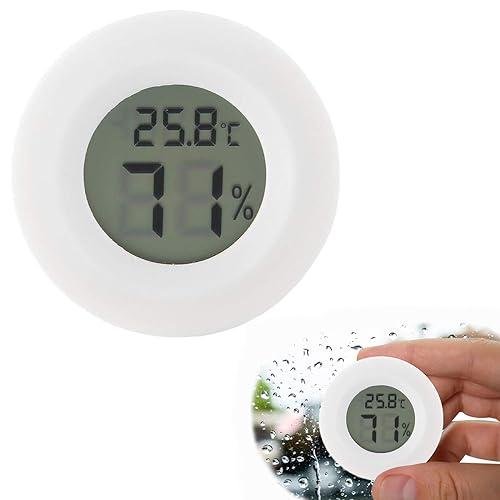 Thermometer, Hygrometer Innen, Thermometer Innen, Thermometer Hygrometer, Hygrometer, Kleines Digitales Hygrometer, Innenthermometer, Raumthermometer, für den Komfort des Büros zu Hause von KARELLS