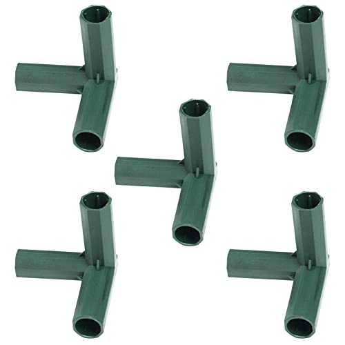 KAREN66 5 Stück Steckverbinder Rohrverbinder 3/4/5 Wege Verbindungsstücke 16mm PVC Eckverbinder für Gewächshäuser Rahmen, Möbelverbinder Zeltverbindung (C, One Size) von KAREN66