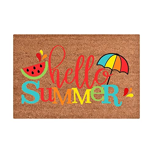 Fußmatte Türmatte 40x60 cm Eingangsmatte rutschfest & waschbar Schmutzfangmatte für Innen und Außen mit Motiv Sommer Deko Fussmatte von KAREN66