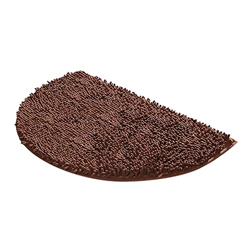 KAREN66 rutschfest Fußmatte für Innen und Außen Halbrunder Badezimmerteppich rutscht Nicht, Badezimmermatte, weich und bequem, pelzig, langlebig, verdickter Badezimmerteppich, (D, One Size) von KAREN66