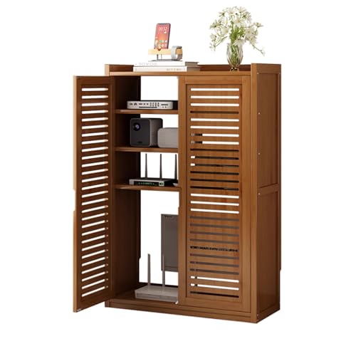 WLAN-Router-Aufbewahrungsschrank, Bodenstehender Router- und Modem-Aufbewahrungsschrank, Große Kapazität, Kann Zum Abdecken Von Schaltkästen Verwendet Werden(66cm) von KARFER