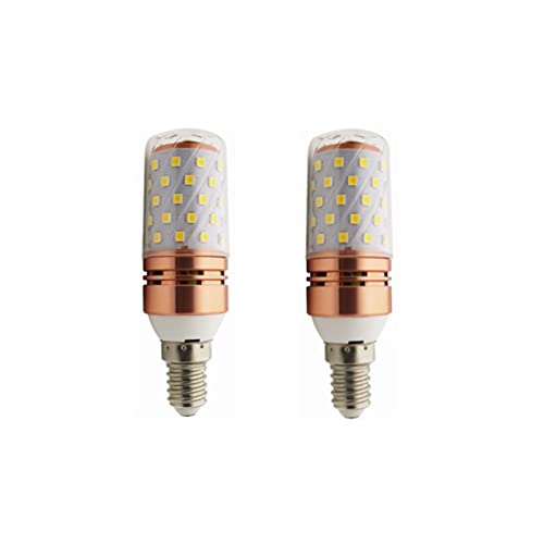 KARFRI 12V E14 Led Maisbirne 24V 10W 2835SMD 60LED AC/DC 12-40v for RV Camper Marine, Solar Power Licht und Off Grid 2 Teile/los (Color : Kaltes Weiß) von KARFRI