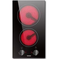 Autarkes Glaskeramikkochfeld 2 Platten 30 cm, Elektroherd Eingebautes 2-Zonen-Keramikkochfeld mit elektronischer Drehknopfsteuerung, Schwarzes Autarkes Glaskeramikkochfeld 2 Platten 30 cm, Elektroherd Eingebautes 2-Zonen-Keramikkochfeld mit elektronischer Drehknopfsteuerung, Schwarzes von KARINEAR