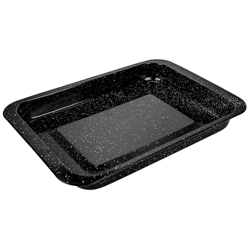 KARL HAUSMANN Tief Backblech für Backofen - 34x24 cm - Rechteckig Backform mit Hohem Rand - Kuchenblech mit Antihaftbeschichtet - Kuchenform Eckig - Baking Tray - Backofenform - Tiefes Backbleche von KARL HAUSMANN