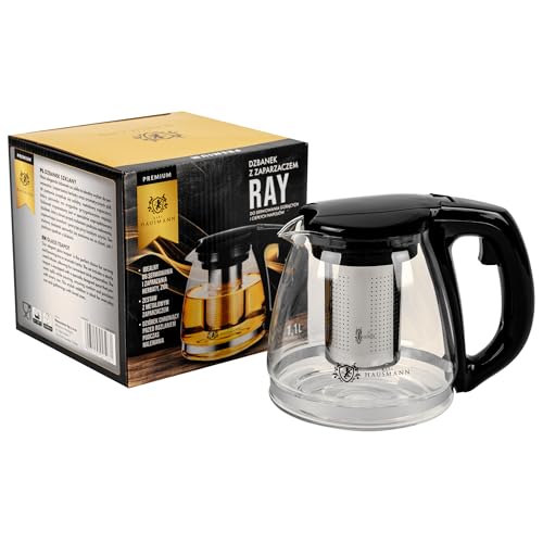 KARL HAUSMANN Glas Teekanne mit Siebeinsatz - 1.5L - Teekanne Glas - Tee Kanne mit Sieb - Tee kanne - Teekannen Perfekt Für Tee-Liebhaber - Stilvolles Design Glasteekanne von KARL HAUSMANN