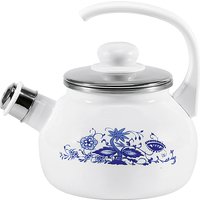 KARL KRÜGER Flötenkessel Zwiebelmuster emailliert 18cm Ø21cm w von KARL KRÜGER