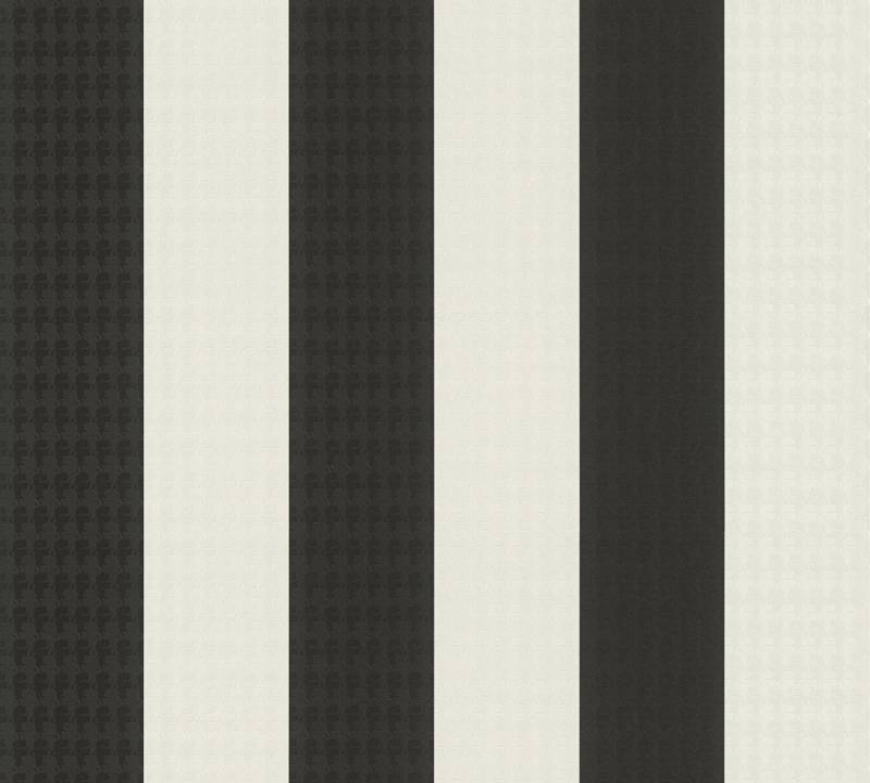 KARL LAGERFELD Mustertapete Karl Lagerfeld, Design Tapete, schwarz, weiß von KARL LAGERFELD